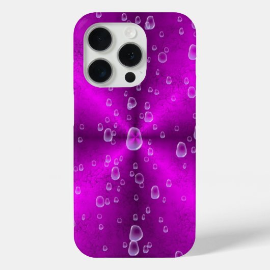 Roze regenboog met regendruppels Case-Mate iPhone case (Achterkant)