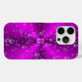 Roze regenboog met regendruppels Case-Mate iPhone case (Achterkant (horizontaal))