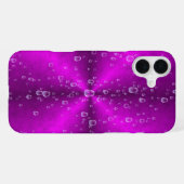 Roze Regenboog met Regendruppels iPhone Hoesje (Achterkant horizontaal)