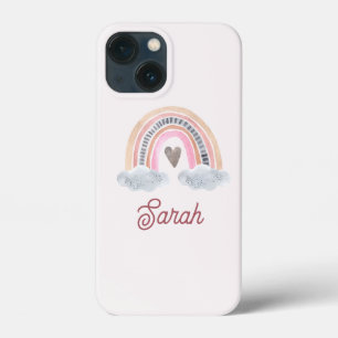 Roze regenboog met wolken voor BabyShower voor mei Case-Mate iPhone Case