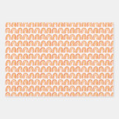 Roze regenboog Modern Boho Cute Pattern Unieke Gif Inpakpapier Vel (Voorkant)