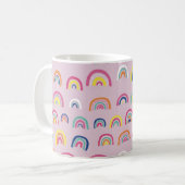 Roze Regenboog Patroon Koffiemok (Voorkant links)