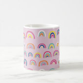 Roze Regenboog Patroon Koffiemok (Center)