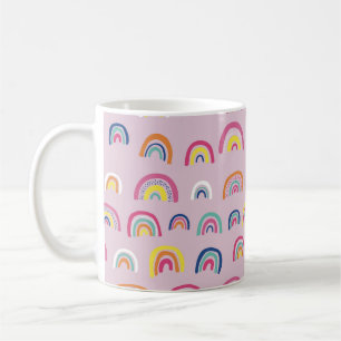Roze Regenboog Patroon Koffiemok