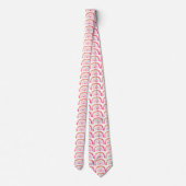 Roze Regenboog Patroon Stropdas (Achterkant)