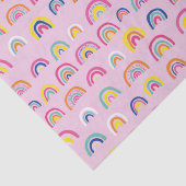 Roze Regenboog Patroon Tissuepapier (Detail)