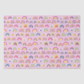 Roze Regenboog Patroon Tissuepapier (Voorkant)