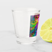 Roze regenboog Rozen - Shot Glas (Links)