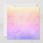 ROZE REGENBOOG UITNODIGING VOOR DE AVOND VOOR DE L (Achterkant)