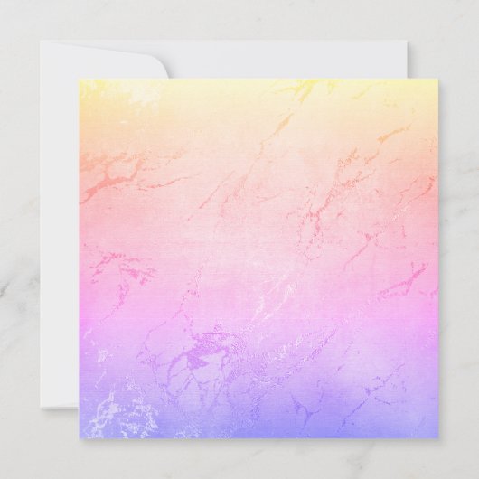 ROZE REGENBOOG UITNODIGING VOOR DE AVOND VOOR DE L (Achterkant)