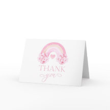 Roze regenboog Valentijns Hartelijk dank