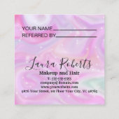 Roze regenboog Verwijzende Kaart (Achterkant)