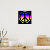 Roze Regenboog Vredessymbool Poster (Keuken)