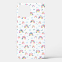 Roze Regenboog Wolken Boho Design
