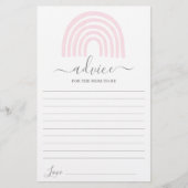 Roze regenboogadvies voor de moeder als kaart (Voorkant)