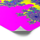 Roze regenboogbarst poster (Hoek)