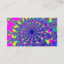 Roze regenboogbarst visitekaartje