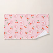 Roze regenboogCherry Pattern Bad Handdoek (Handdoek)