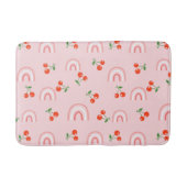 Roze regenboogCherry Pattern Badmat (Voorkant)