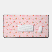 Roze regenboogCherry Pattern Bureaumat (Keyboard & Muis)