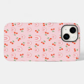 Roze regenboogCherry Pattern Case-Mate iPhone Case (Achterkant (horizontaal))