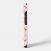 Roze regenboogCherry Pattern iPhone Hoesje (Linkerkant)