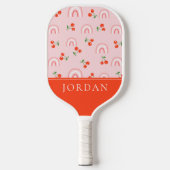 Roze regenboogCherry Pattern Pickleball Paddle (Voorkant)