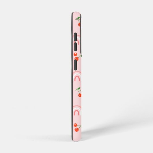 Roze regenboogCherry Pattern Samsung Galaxy Hoesje (Rechterkant)