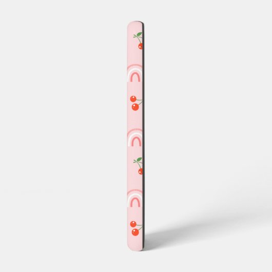 Roze regenboogCherry Pattern Samsung Galaxy Hoesje (Linkerkant)