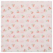 Roze regenboogCherry Pattern Stof (Swatch)