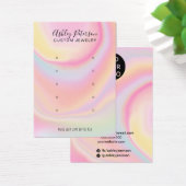 roze regenboogeenhoorn met meerdere stuipen oorsch visitekaartje (Bureau)