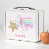 Roze regenbooginktpatroon met goudsterren (In situ)