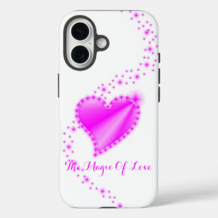 Roze regenboogkunst met sterren , de Magic of Love iPhone 16 Hoesje