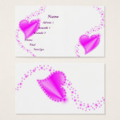 roze regenboogkunst met sterren visitekaartjes (Voorkant /achterkant)
