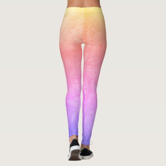  roze regenboogontwerp leggings (Achterkant)