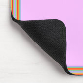 Roze regenboogploeg muismat (Hoek)