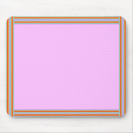 Roze regenboogploeg muismat