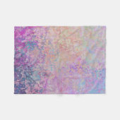 Roze regenboogstraal fleece deken (Voorkant (Horizontaal))