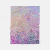 Roze regenboogstraal fleece deken (Voorkant)