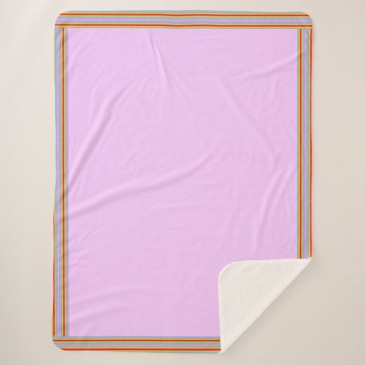 Roze regenboogwrap Blanket Sherpa Deken (Voorkant)