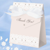 Roze Regency Wit Kant Vrijgezellenfeest Bedankdoosjes