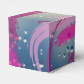 Roze Regendropen Kwaststreek Snoep Favorietendoosj Bedankdoosjes (Achterkant)