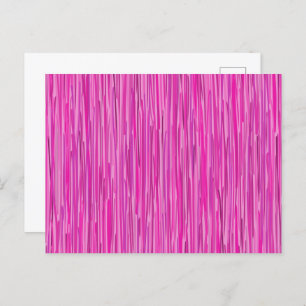 Roze regenval Verticaal gestripte Kunst Accessoire Briefkaart