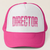 Roze regisseur trucker pet (Voorkant)