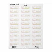 Roze Religieus adreslabel Etiket (Full Sheet)
