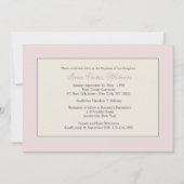 Roze religieuze uitnodiging (Voorkant)