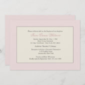 Roze religieuze uitnodiging (Voorkant / Achterkant)