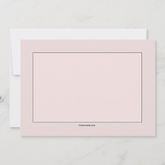 Roze religieuze uitnodiging (Achterkant)