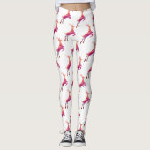 Roze rendier leggings (Voorkant)