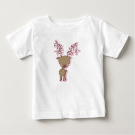 Roze Rendier T-Shirt